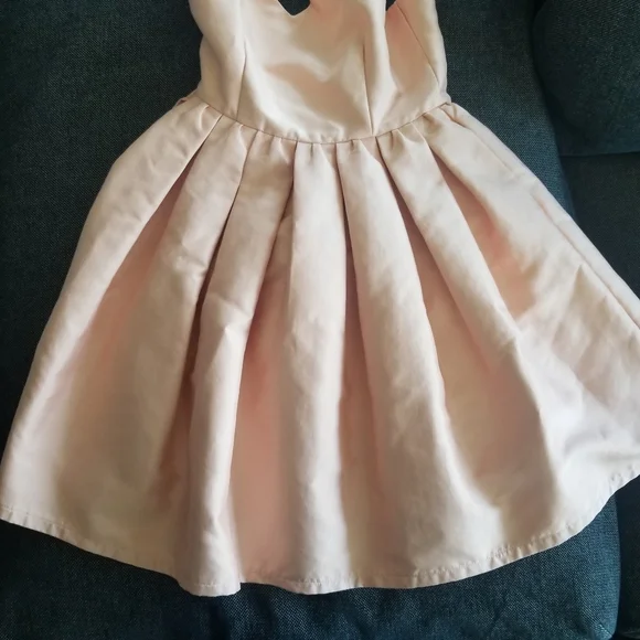 Gracia Pink Babydoll, Pleated Mini Dress -size small - Picture 5 of 12